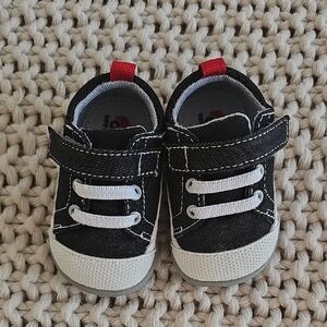See Kai Run Stevie Mini First Walker Black Denim